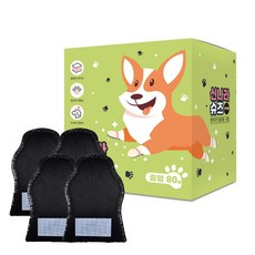 와우 강아지신발 숨쉬는 신나라슈즈 80매, 블랙, 1개