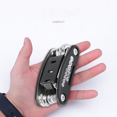 minh 다기능 휴대용 자전거 수리 육각렌치세트 야외활동 정비공구, 1세트