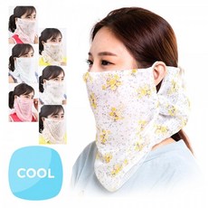 고운 휴스토니 K 마스크 6컬러 / 골프마스크 쿨마스크, 분홍꽃가라, 1개