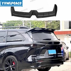 도요타 시에나 21-24 리어 루프 스포일러 ABS 유광 블랙 호환, 카본 룩