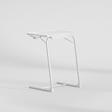 韓系簡約筆電桌 多功能升降折疊桌 床上桌 折疊桌 學習桌 邊桌 書桌 懶人升降桌 沙發邊桌 床邊桌 三擋調節, 白色