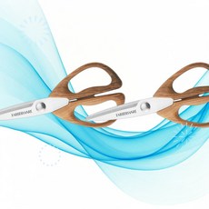 Farberware 파버웨어 재단 가위 올 퍼포즈 시어 피칸 우드 손잡이 8.2 x 3.5인치 5221282 2개 OT