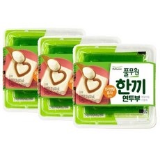 풀무원 한끼연두부 오리엔탈유자 (118gx2), 220g, 3개