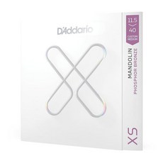 D'Addario 만돌린 스트링 - 코팅 XS 인청동 8스트링 최대 수명 매끄러운 느낌 XSM11540 맞춤형 미디엄 11.5-40 213604, 1