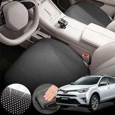 토요타 라브4 5세대 (19-20) 2.5 차량용 초슬림 통풍 시트 커버 블랙 2개 세트