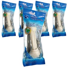 베트랑 대형견용 소가죽 개껌, 우유맛, 65g, 5개