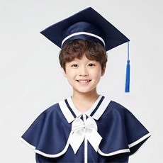 [청춘교복] 남여공용 클래식케이프 기본형 유치원 어린이집 졸업가운 학사모 유아 아동 졸업식 졸업복