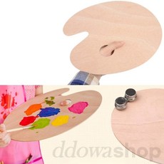 또와상회 미술 팔레트 우드 30X20CM 성인미술팔레트, 사각 - 소