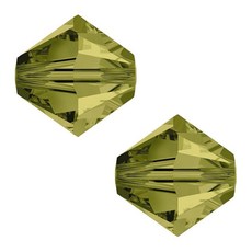 50피스 Adabele 오스트리아 6mm 면 루즈 바이콘 크리스탈 비즈 존퀼 라이트 옐로우 주얼리 공예 제작용 스와로브스키 크리스탈과 호환 가능 SSB609