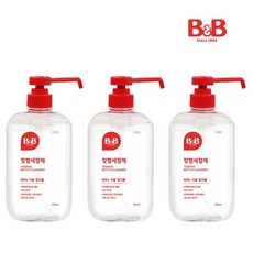 비앤비 젖병세정제 액상 용기형 600ml 3입, 3개