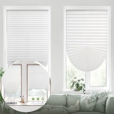 J스토어 무타공 붙이는 일반 블라인드 90x150cm 화이트 주방블라인드 붙이는커텐 간편시공블라인드