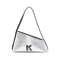 칼라거펠트진 비대칭 숄더 백