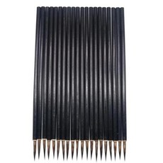 붓걸이붓발거치대 갈색 대형 후크 라인 펜 수채화 브러시 중국 서예 아티스트 미술 학생 학습 문구 페인팅 도구 30 개, Black