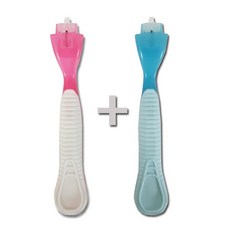 비브랜드 여성 면도기 핑크 + 블루 질레트 비너스 호환, 1개, 2개입