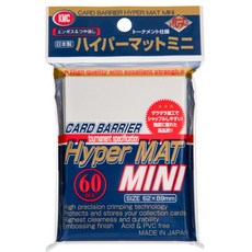 KMC 하이퍼매트 미니 슬리브 62 x 89 mm 60매 / 유희왕 & 뱅가드 사이즈 호환, 클리어, 1개 클리어, 1개