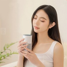 끄니스토어 화이트 차량용 작은방공기청정기 원룸공기청정기