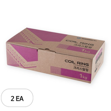 카피어랜드 3:1 PET 코일링 1kg 60개입, 16mm, 투명, 2세트