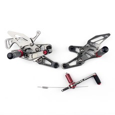 BMW S1000RR 2015-2018 腳踏後移組 提升操控靈敏度與舒適度, Gray