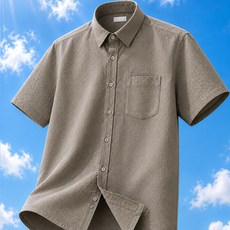 고퀄리티 시원한 시어서커 반팔 와이셔츠 95~130 반소매 구김없는 스판 링클프리 M~4XL 빅사이즈