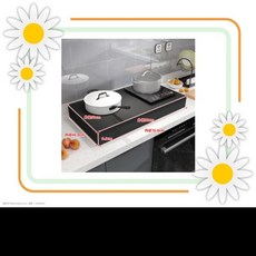 燃氣灶蓋板罩 電磁爐支架 煤氣灶蓋板架 電磁爐架 瓦斯爐蓋 廚房置物架 灶臺架 爐臺架 燃氣灶蓋板罩全封閉煤氣灶蓋板, 雙灶全封閉黑色（80*50*9.6）, 1個