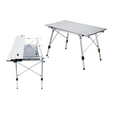 寶貝屋 鋁合金蛋捲摺疊桌 (附收納袋) 120x70cm