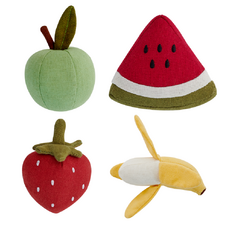 피에스타 딸랑이&삑삑이 과일 4종 세트, 1세트, 단품