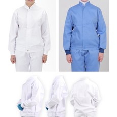 HACCP 식품가공공장 쾌적착용 위생복 상의 편안한착용 기능성 농산물가공, 1개, 바지 블루