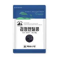 독도사랑 검정렌틸콩 5kg 렌틸콩, 1개