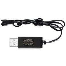 올칩 6V SM-2P USB 충전기 과충전 과전압 보호 장난감 전자기기 RC카 드론 보트 호환 충전 케이블 리튬 배터리용, 1개, (SM-2P) 6v USB충전기(블랙)
