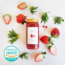 엔게티 수제청 딸기라즈베리청 350g 프리미엄 선물 수제 과일청, 1개, 1개입