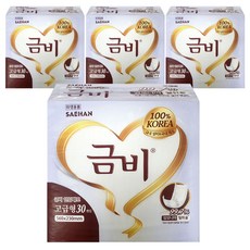 금비 일자형 실버패드 성인용 속기저귀 일반형 + 바디로션샘플, 4개, 30매입