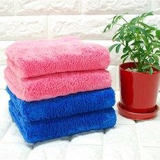 아젤리아 두꺼운 극세사 특양면맙타올5장세트 40x80cm, 핑크, 40x80cm 5장, 핑크