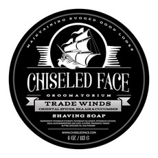 Trade Winds - 수제 럭셔리 면도 비누 Chiseled Face Groomatorium, Trade Winds - 수제 럭셔리 면도 비누 Chi, 113g, 1