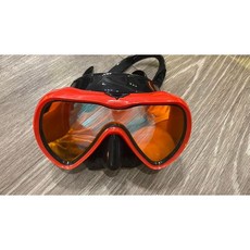 游龍潛水 MR.DIVING 潛水面鏡 單面鏡 反光面鏡, 橘紅