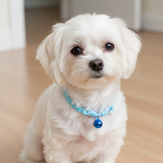 하니펫 반려동물 예쁜 폴리 방울 목걸이, 1개, 하늘