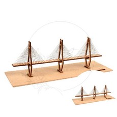 DIY 조립키트 만들기 거가대교 취미 미니어처 체험 프라모델 디오라마 기념품 장식, 단품