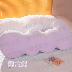 雲朵長抱枕 冰絲抱睡枕 可拆洗, 薰衣紫【四季通用】,120×53cm（成人款）