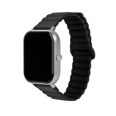 펭카 스마트워치2 PSW2004 전용 20mm 나일론 실리콘 스트랩, 스트랩 실리콘 20mm-블랙