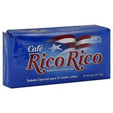 카페 리코 리코 - 100% 순수 커피 카라콜릴로 커피 밀스 - 8 oz.(227g) 진공 포장 (4개입) Caracolillo Coffee Cafe Rico Rico, 1개, 227g