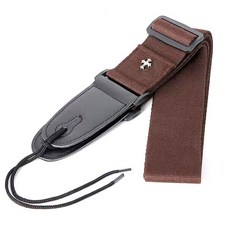 BGM 기타 스트랩 멜빵 어깨끈, 1개, 십자가 스트랩 - 브라운