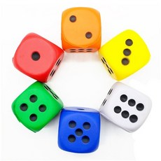 말랑말랑 스퀴시 스펀지 주사위 24개입, 1개, 1개