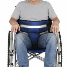 깔끔더하기 휠체어 안전벨트 낙상방지 안전띠, 1개, B-블루