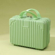 맞춤형 미니 여행가방 14인치 화장품 가방 기념품 가방 소형 여행가방 비밀번호 가방, 14 인치 다기능 화장품 케이스, 사과 녹색