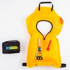 路亞車載逃生救生衣，便攜式釣魚大浮力專業垂釣磯釣成人自動充氣式，汽車落水救生圈，便攜式救生包, 車載包黑色