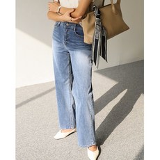 피핀 모던 밴딩 와이드 일자 데님 팬츠 #710263 691490