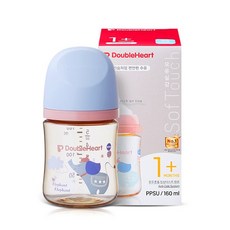 더블하트 모유실감 3세대 PPSU 디어프렌즈 젖병 트윈팩(젖꼭지미포함), 꿈꾸는코끼리, 160ml, 1세트