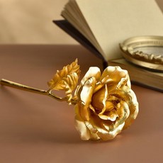 금장미 로즈골드 골드장미 금꽃 인테리어조화, 퍼플, 1개