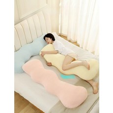 바디필로우 편안한 숙면 허리보호 긴베개 분리형 커버 롱 쿠션 죽부인, 체리블라썸핑크