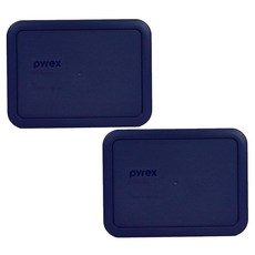 Pyrex 파이렉스 7210-PC 3컵 블루 식품 보관 뚜껑 미국 제조 2팩