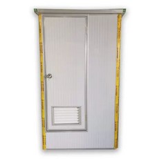 이동식 야외용 화장실 컨테이너 공사 부스 현장 파티션 간이 알루미늄 바닥, 1.28x1.28x2.3 D